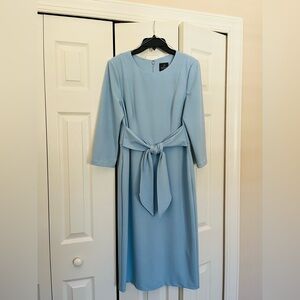 Adrianna Papell Blue Midi Dress